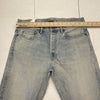John Elliott Blue Denim Button Fly Straight Leg Jeans Mens Size 32