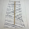 Express Womens White black striped Maxi skirt size large