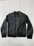 Elie Tahari Womens Black Faux Leather Jacket Size 18