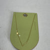 Anthropologie 14k Gold Plated Monogram M Chain Necklace New
