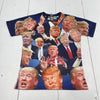 Mr 1991 INC &amp; Miss Go Trump All Over Print Short Sleeve T Shirt Mens Size XL