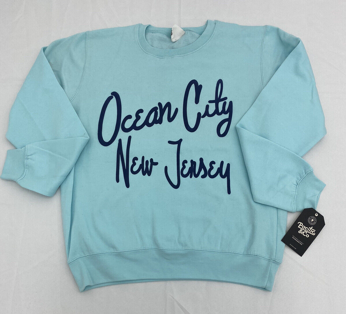 Pacific & Co Ocean City New Jersey Seablue Sweatshirt Adult Size XLarge New