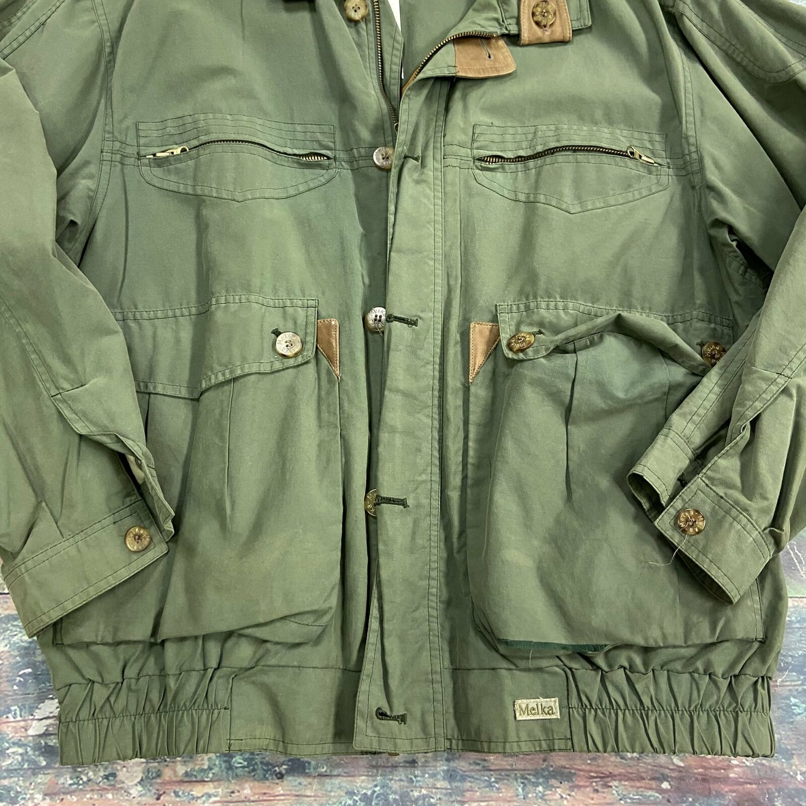 Melka Outfield Outerwear Green Field Jacket Men Size 50 XL * - beyond  exchange