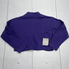 Vintage Nordstrom Made in The U.S.A Purple Crop Cardigan Women’s One Size