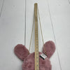 BY:KY Pink Faux Fur Bunny Head Chain Purse