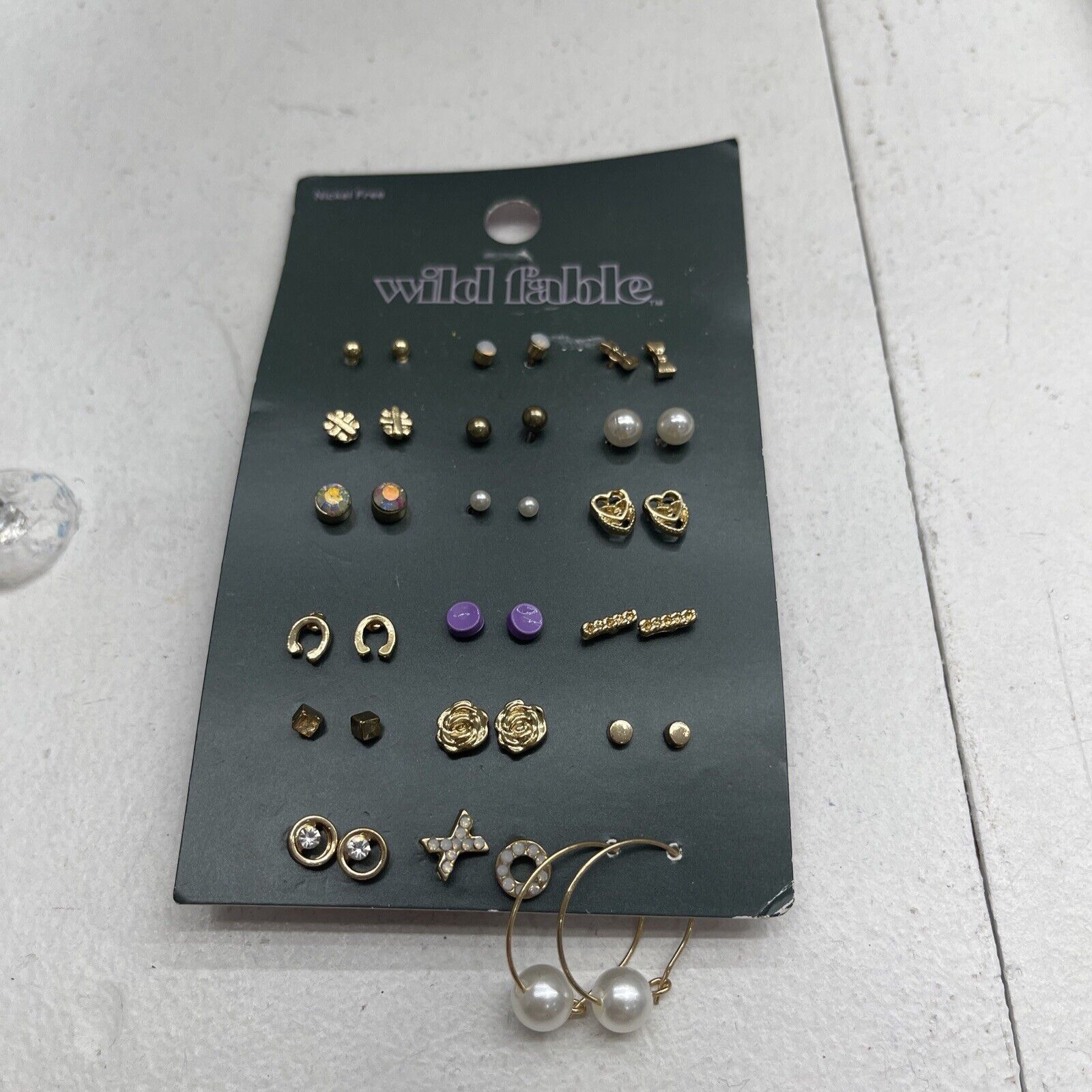 Wild Fable Nickel Free 18 Pair Stud Earrings New