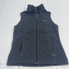 Columbia Dark Gray Fleece Zip Up Vest Women’s Size Small