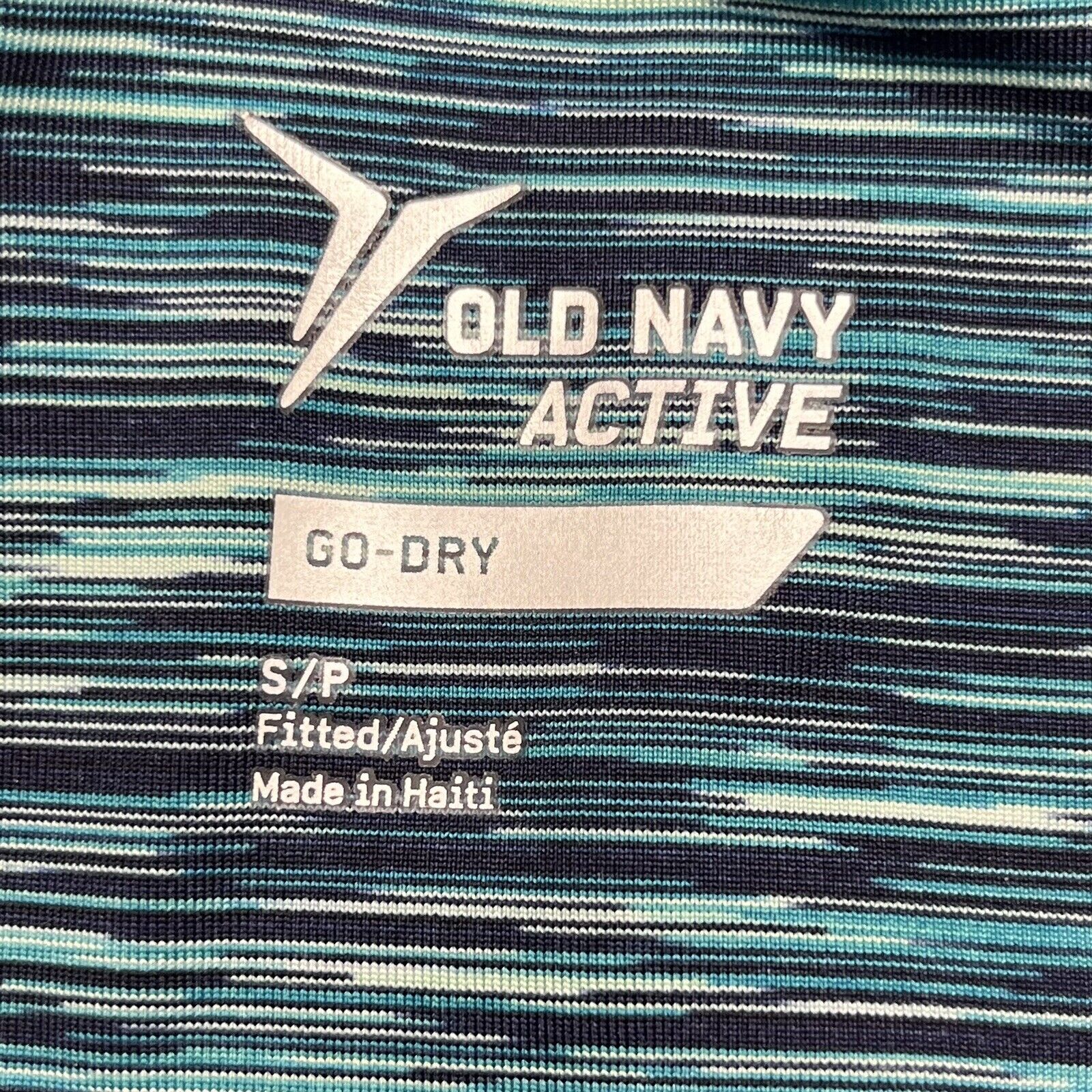 Old Navy Active Blue Striped Fitted Cropped Leggings Womens Size Small -  beyond exchange