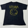 Nirvana Black Short Sleeve T-Shirt Smile Face Adult Size XL NEW
