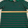 Polo Ralph Lauren Green Striped Cotton Short Sleeve Polo Shirt Men Size L