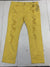 Argonaut Mens Yellow Distressed Denim Jeans Size 42/32