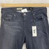 Adriano Goldschmied AG Harper Gray Essential Straight Pants Women Size 32 NEW *