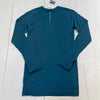 Second Skin Teal Blue Long Sleeve Athletic Top Women’s Size Medium