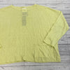 Eileen Fisher Limoncello Long Sleeve Linen Light Crop Sweater Women Size XL NEW