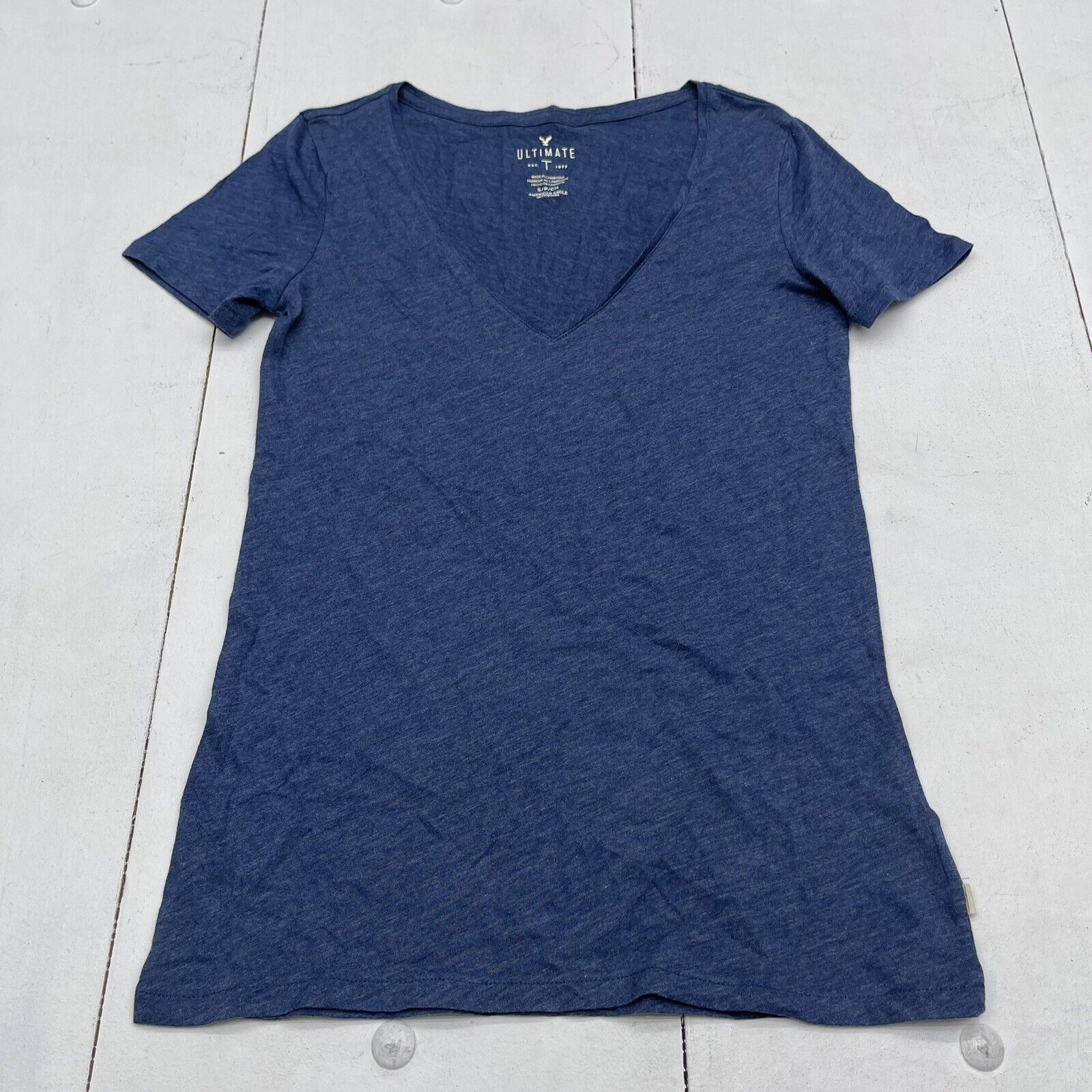 American Eagle Ultimate Blue Short Sleeve Tee Women’s Size Small