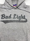 Vintage Champion Gray Sweatshirt Hoodie Bud Light Unisex Size Large