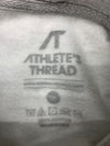 Athletes Thread Mens Grey Lank Hoodie Size 3XL