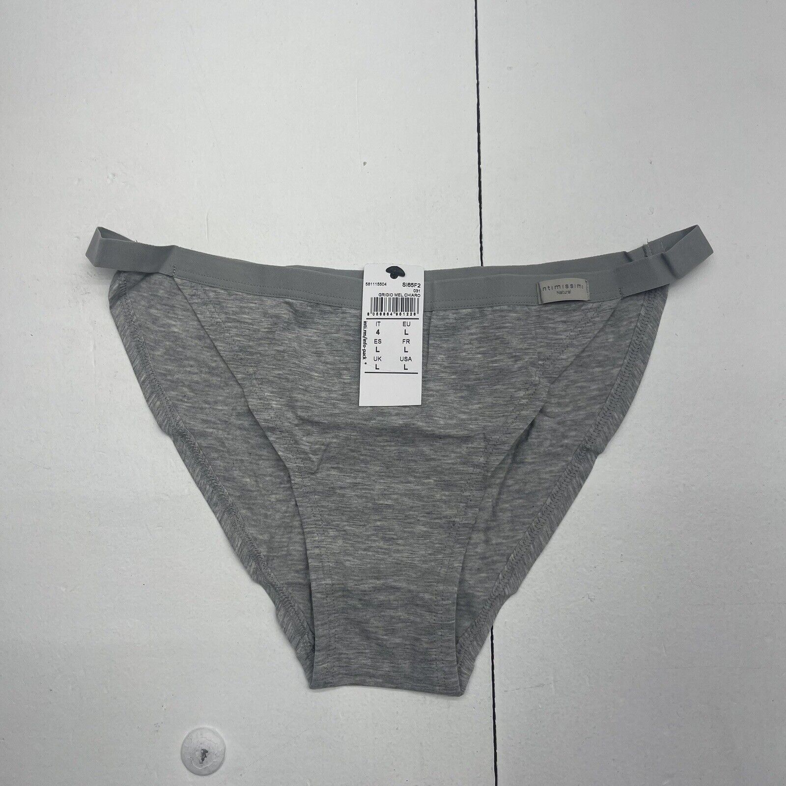Intimissimi Gray Cotton String Bikini Underwear Women's Size Large New -  beyond exchange