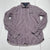 Ted Baker London Purple White Stripe Cotton Button Down Long Sleeve Mens Size 5