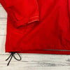 Vintage Woolrich Red Hooded Windbreaker Women Size XL Waist Drawstring