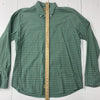 Buffalo Jackson Mens Green Grey Check Long Sleeve Button Up Size Large