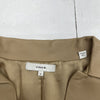 Vince Sculpted 100% Leather Slip On Shirt Chamois Beige Women’s Size 0 $695