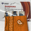 Diamond Visions Bandana Orange 100% Polyester 21&quot; x 21&quot; Bandana 11-1203 New