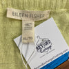 Eileen Fisher Limoncello Long Sleeve Linen Light Crop Sweater Women Size XL NEW