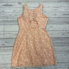 Dolce Vita Peach Floral Snap Button Back Dress Women’s Size Small