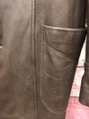 Mid Western Sport Togs Mens Deerskin Jacket Size 38 Dark Brown Leather Yoke Coat