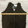 Pursue Boutique Charcoal Sleeveless Tencel Shirt Tank Top Women Size XL NEW