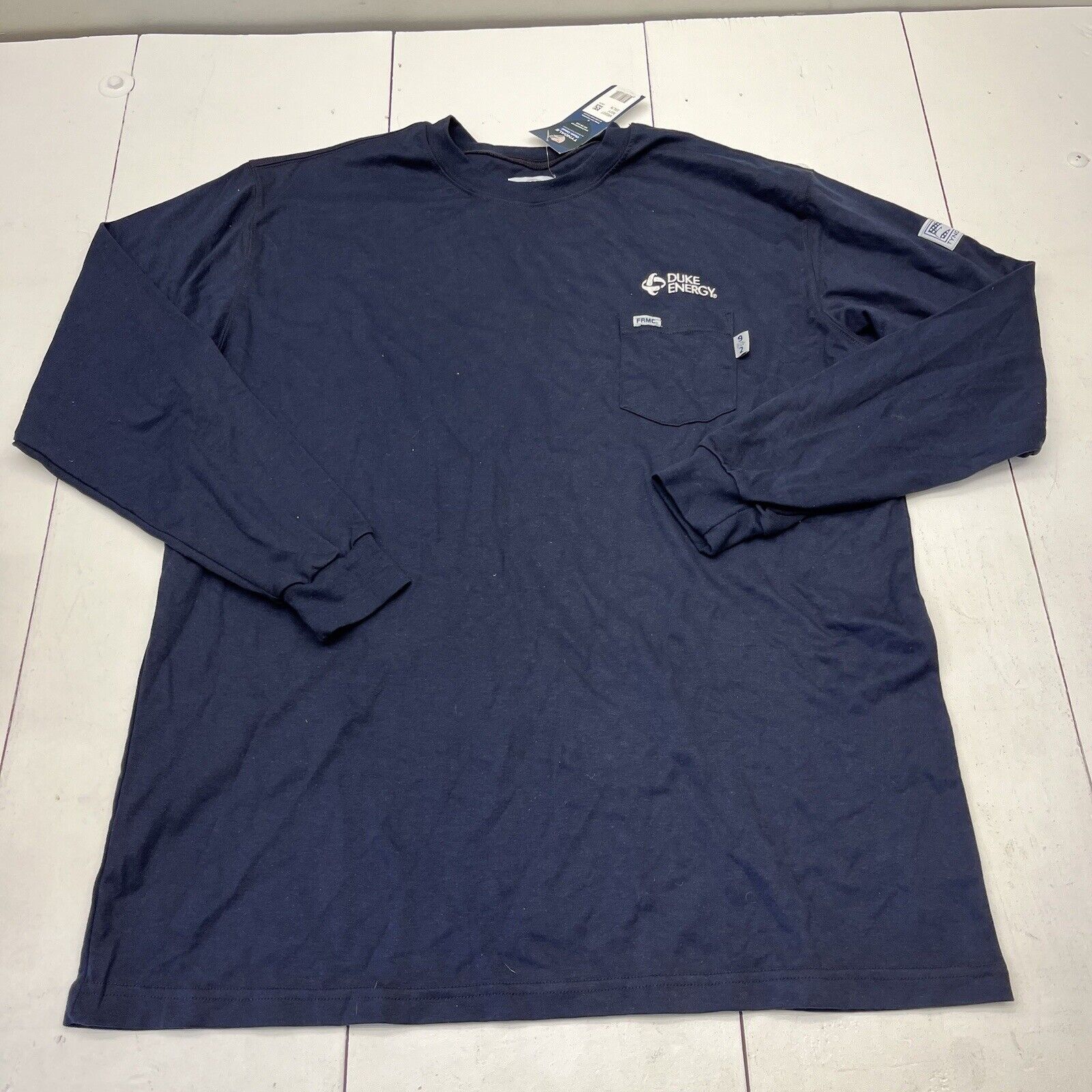 Tyndale Navy Blue Long Sleeve " Duke Energy" FR T-Shirt Mens Size 2XL NEW