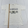 Vintage Hawaii Diamond Head White Graphic Short Sleeve T Mens Size Large