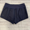 Lululemon Final Lap Navy Blue Mesh Shorts 2.5” Women’s Size 4