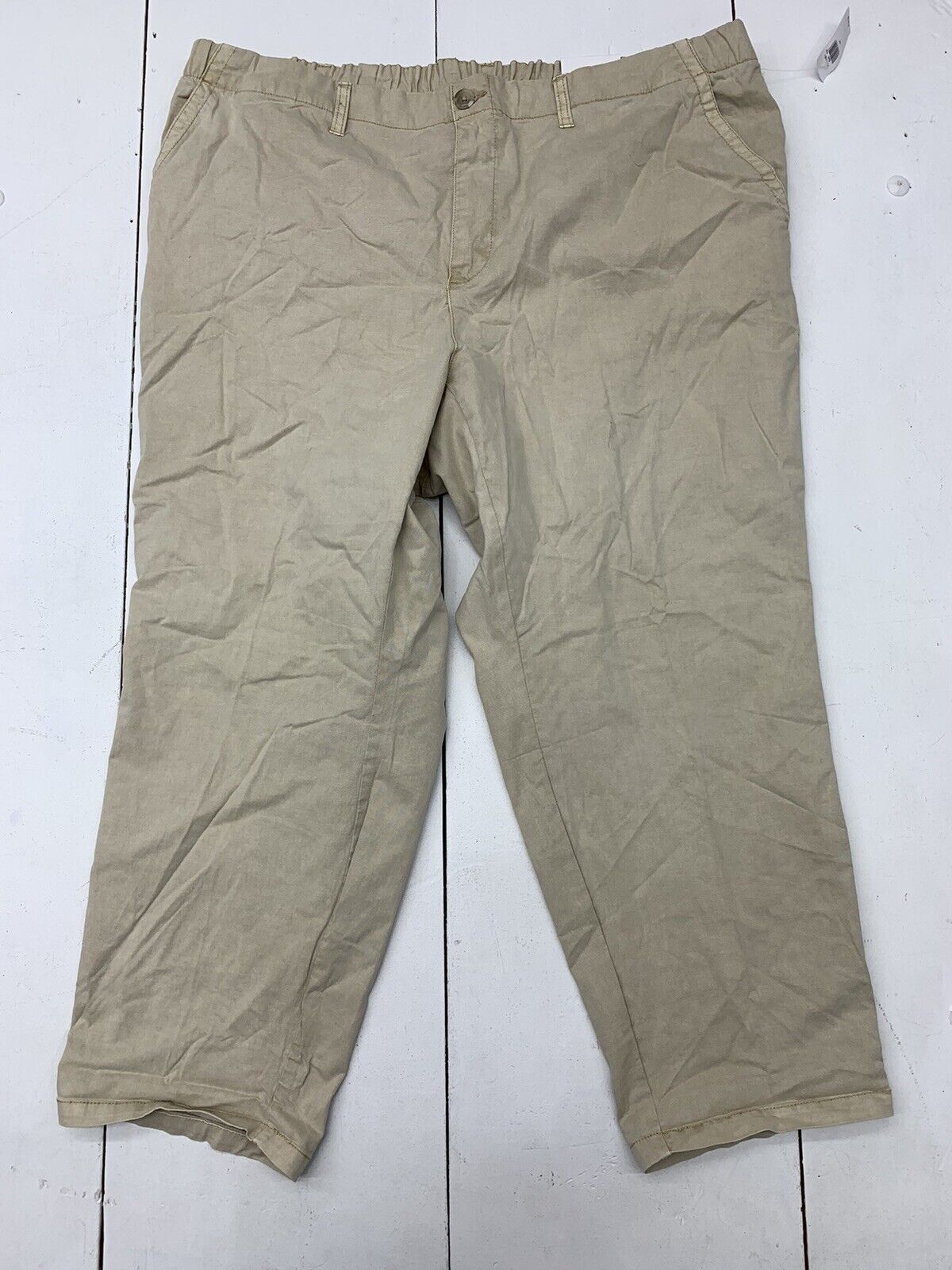 Old Navy Women Khaki Pants Straight Droit Size 16 Pockets Mid Rise | eBay