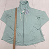 Market &amp; Spruce Mavian Hi Low Hooded Zip Up Jacket Mint Blue Women’s 1X New