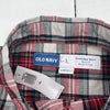 Old Navy Red Plaid Slim Fit Built In Flex Everyday Button Up Mens Large Tall