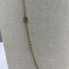 Kate Spade Gold Round Pave Crystal Zirconia Long Necklace