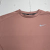 Nike Pacer Dri-Fit Running Pullover Reflective Long Sleeve Pink Women’s Size XL