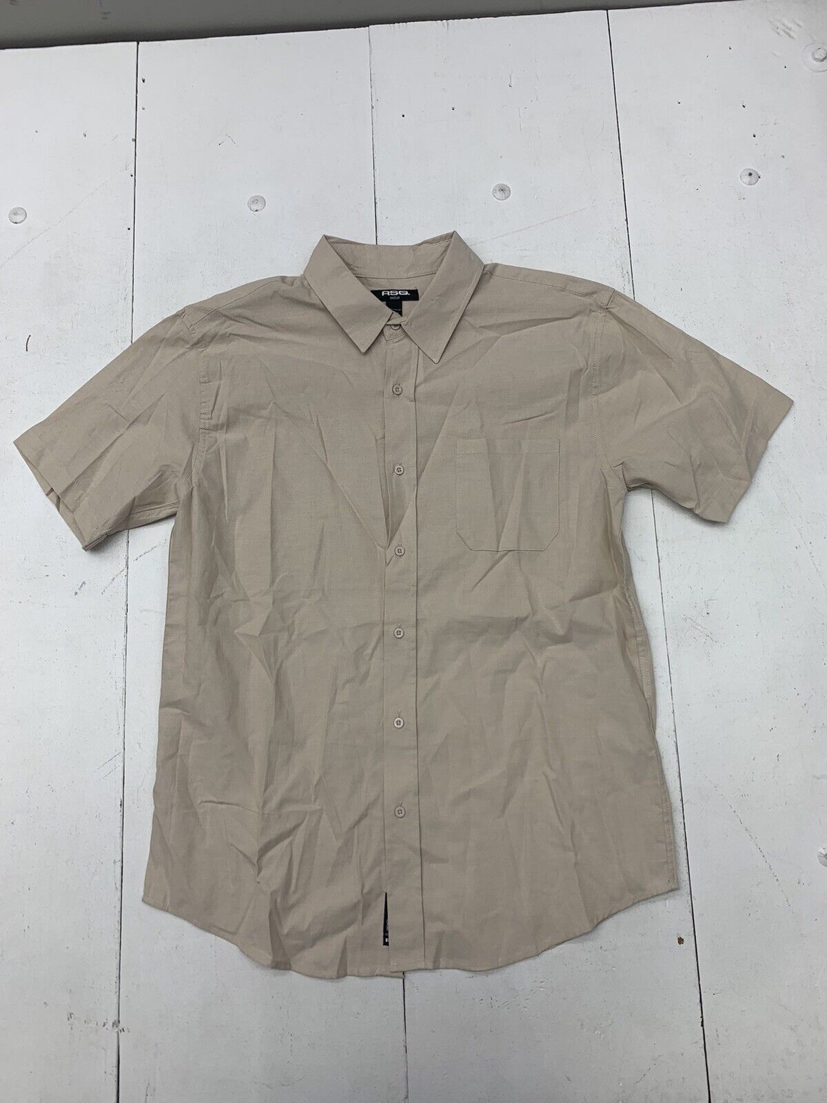 RSQ Mens Tank Short Sleeve Button Up Shirt Size Medium