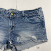I Love H81 Blue Denim Cut Off Distressed Shorts Women’s Size 26