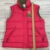 Nike Pink Brown Reversible Zip Up Puffy Duck Down Fill Vest Women Size XL NEW