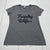 District Grey V Neck Trophy Wife Short Sleeve Tee Women’s Large