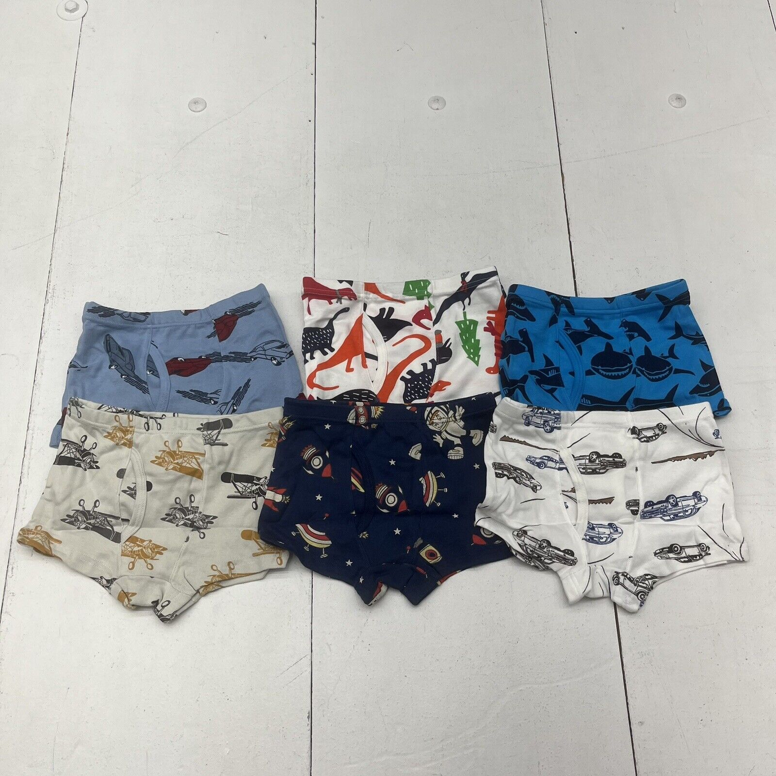 Taxzode Multicolored Printed 6 Pack Boxer Briefs Boys Size 3/4T