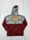 NFL Boys Grey Red Washington Commanders Pullover Hoodie Size XS