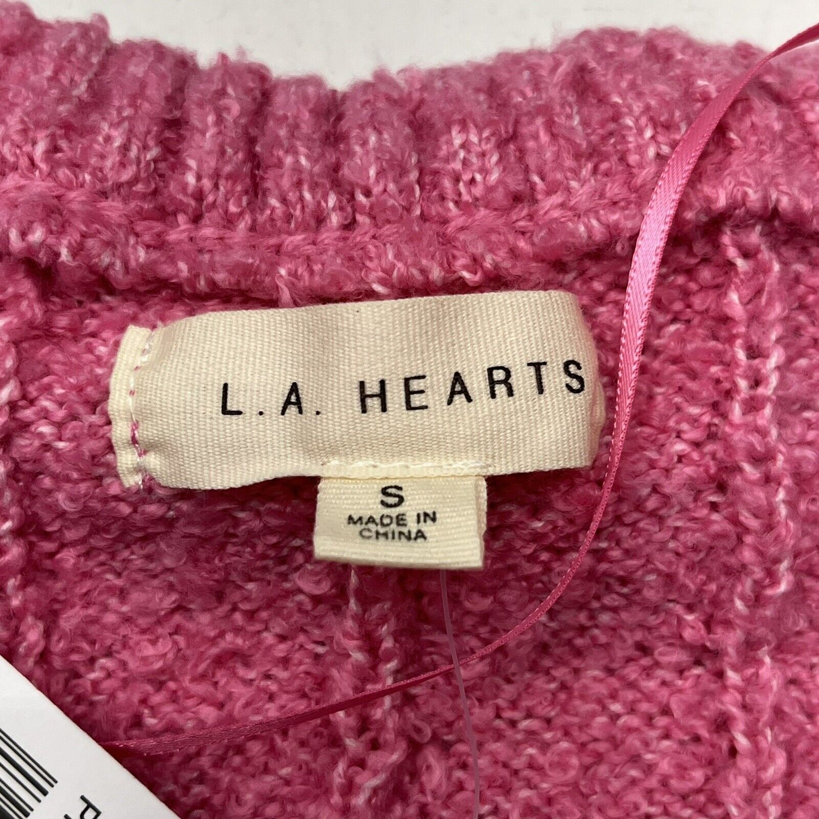 LA Hearts Sea Breeze Cropped Sweater