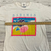 Vintage Bahamas White Short Sleeve Graphic T-Shirt Adult Size S
