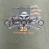 Harley Davidson 14th Annual Open House York PA 1998 Green T Shirt Mens L
