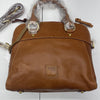 Dooney And Bourke Florentine Cameron Leather Satchel Brown Natural New $428