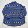 Vintage Cabin Creek Multicolor Aztec Stripe Long Sleeve Button Up Women&#39;s Size L